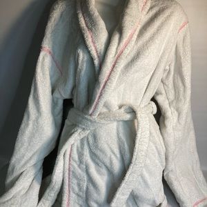Victoria secret women cotton kimono white robe M/L.